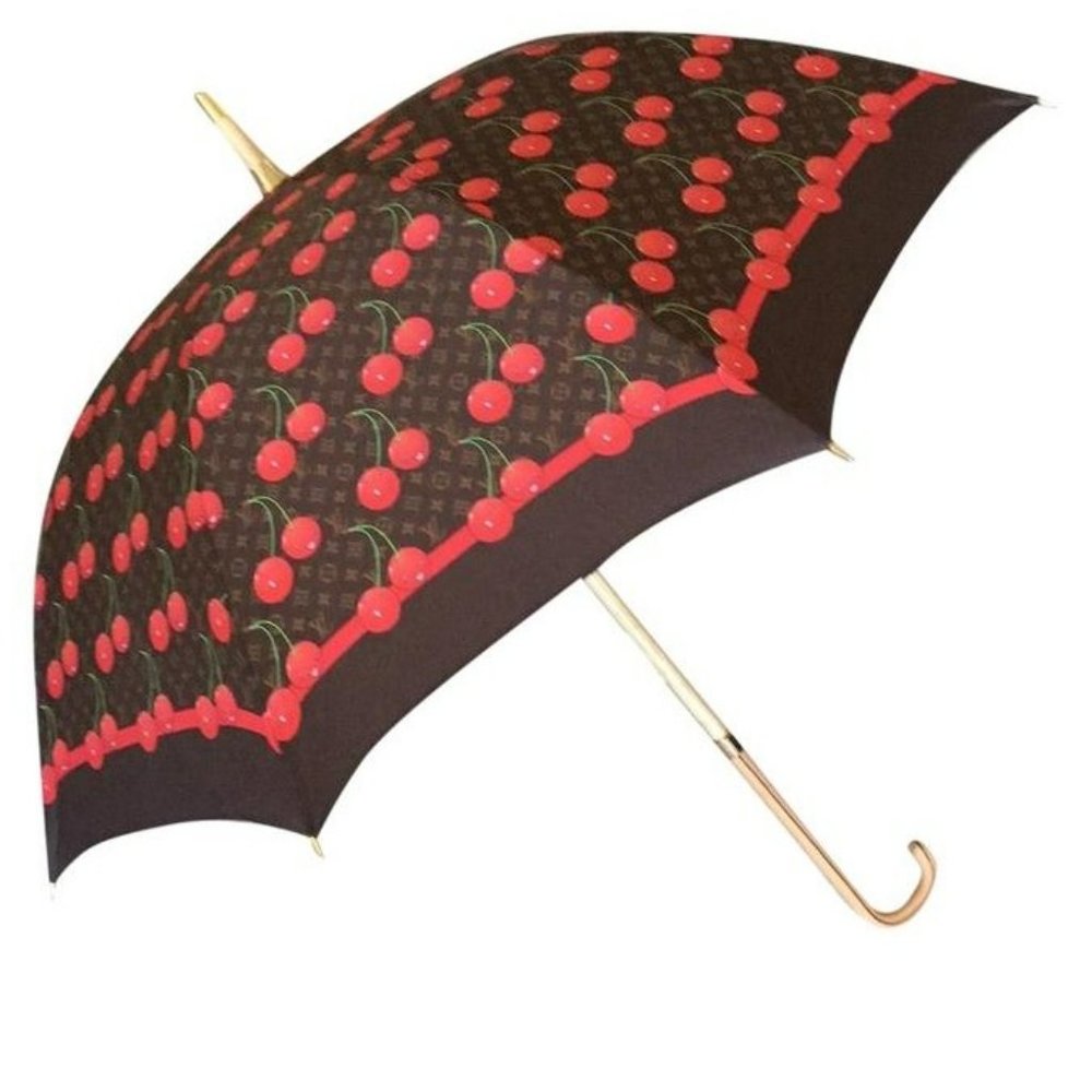 Louis Vuitton Umbrella Takashi Murakami Monogram Cerises AUTHENTIC- Coll…